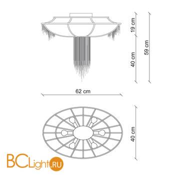 Потолочный светильник Patrizia Garganti Burlesque PG173 - Схема